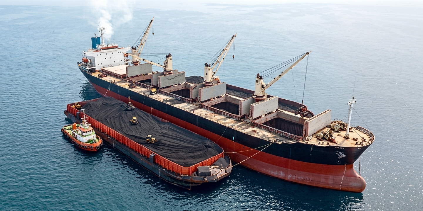 Bulk Carrier Vessel Shipping Indonesian Coal